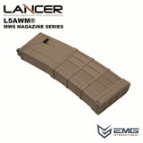 Lancer L5AWM V2 Gas Magasin til TM MWS 35 BBs - Tan