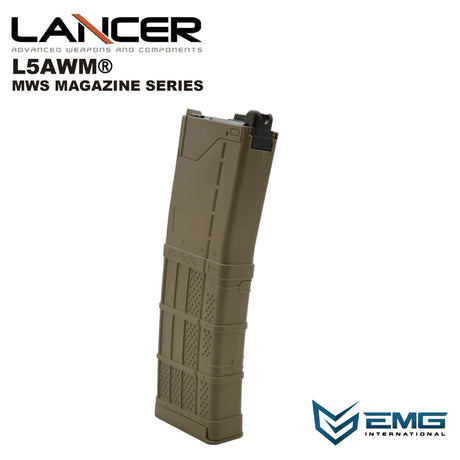 Lancer L5AWM V2 Gas Magasin til TM MWS 35 BBs - Tan