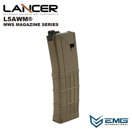 Lancer L5AWM V2 Gas Magasin til TM MWS 35 BBs - Tan