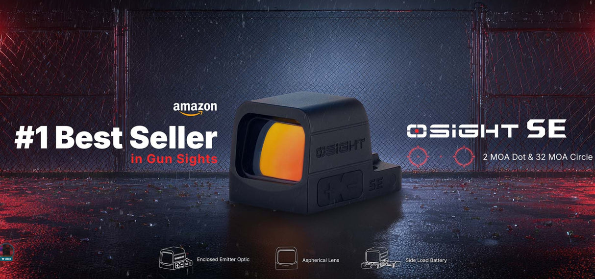 OLIGHT Osight SE Red Dot Sight, RMSc Footprint