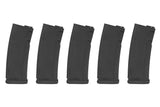 5 st 125 kulors S-Mag Mid-Cap-magasin - Svart