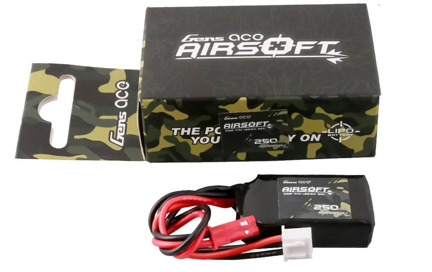 Gens ACE Li-Pol Battery 7.4V 250mAh, 35C, JST
