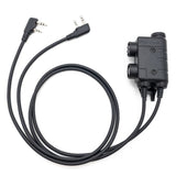 M56 DUALCOMM PTT, Kenwood / Baofeng 2-pin Connector