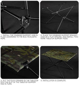 WoSporT WST foldbart feltbord 60 x 39 x 40 cm – Multicam