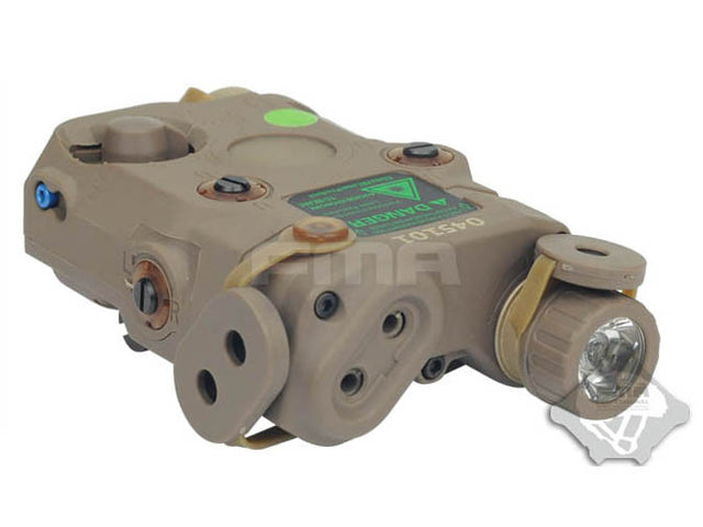 AN-PEQ-15 LA-5 Upgrade Version - LED White light + Green laser with IR Lenses Tan
