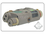 AN-PEQ-15 LA-5 Upgrade Version - LED White light + Green laser with IR Lenses Tan