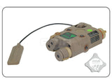 AN-PEQ-15 LA-5 Upgrade Version - LED White light + Green laser with IR Lenses Tan