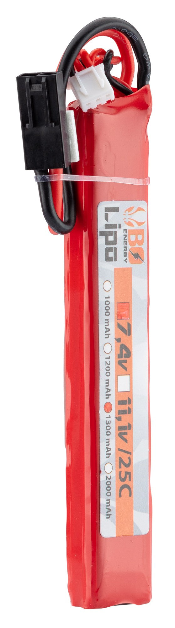 1 stick 2S 7.4V 1300mAh 25C Lipo battery