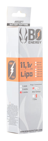 3 sticks 3S 11.1V 1000mAh 25C Lipo battery