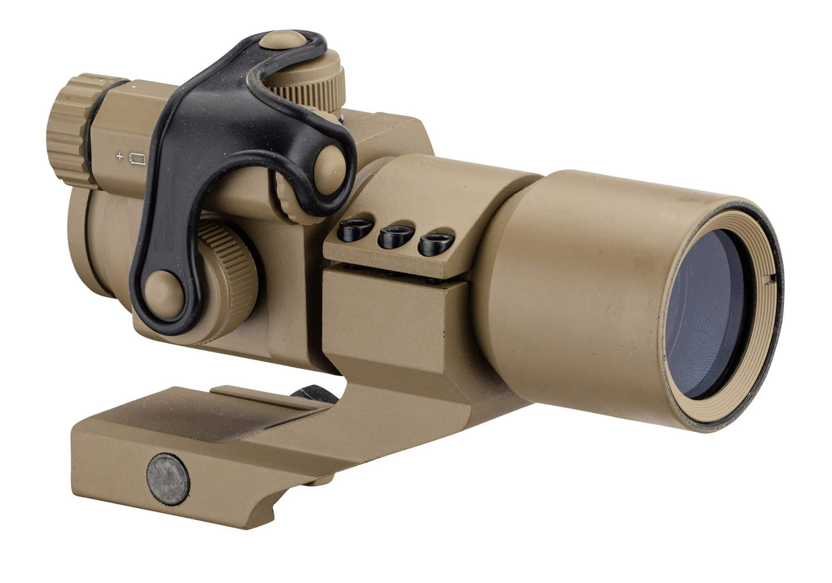 Red and Green Dot scope with Cantilever Mount tan