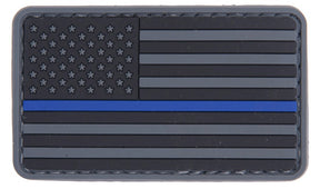 US Flag Blue line PVC Patch