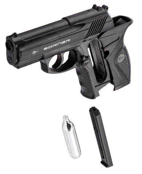 BORNER C11 fixed cylinder head CO2 pistol cal. 4.5mm BB's