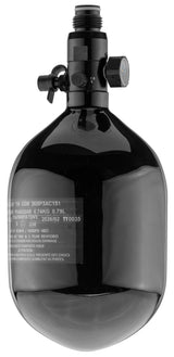 Carbon HPA Tank 4500 PSI, 0,8L med regulator – Sort