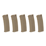 5 stycken 125 kulors S-Mag Mid-Cap magasin - Tan