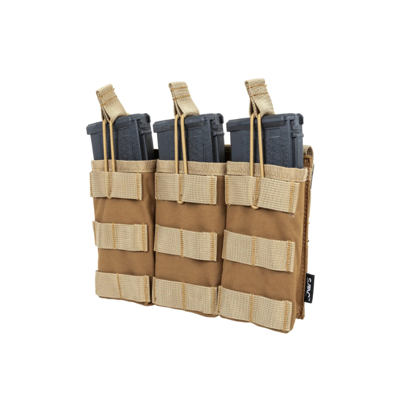 Trippel öppen typ magasinshållare för M4/M16 magasin Specna Arms Tactical Tan