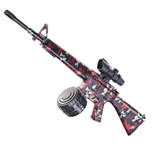 Splatter Elektrisk M4 Gel Blaster - Röd färg