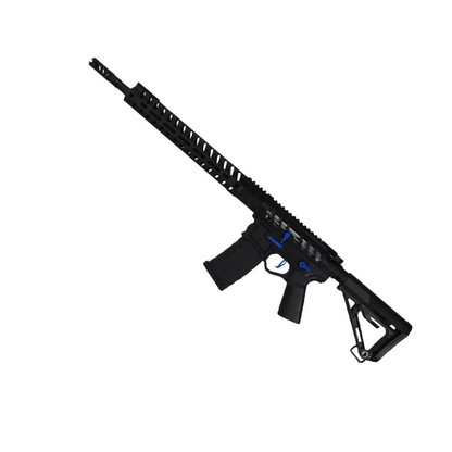 EMG F-1 Skjutvapen UDR-15 AR15 2.0 eSilverEdge Svart/Blå RS3 Stock