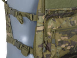 RYGSÆK M/ MOLLE FRONT - OD GREEN