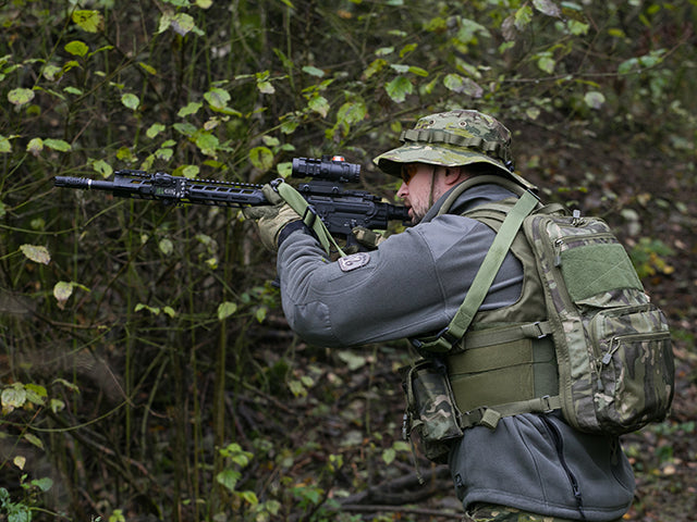 RYGSÆK M/ MOLLE FRONT - OD GREEN
