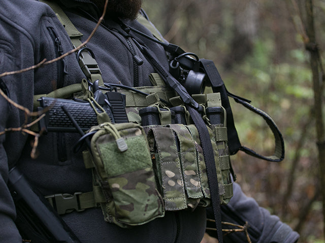 RYGSÆK M/ MOLLE FRONT - OD GREEN