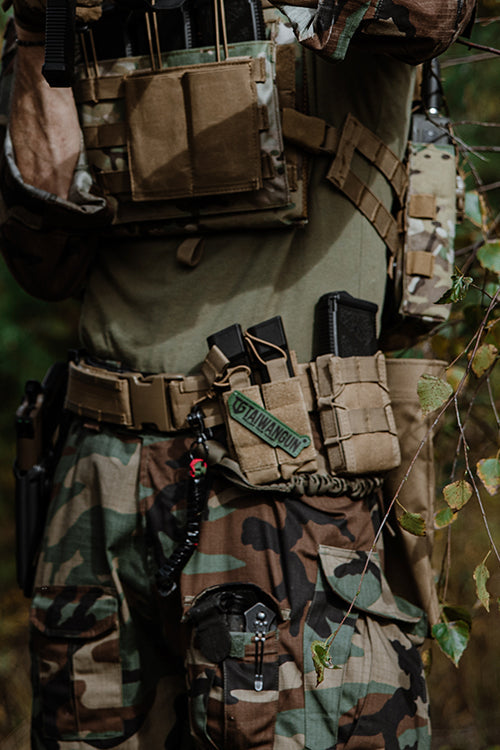 DOUBLE PISTOL MAG POUCH - TAN