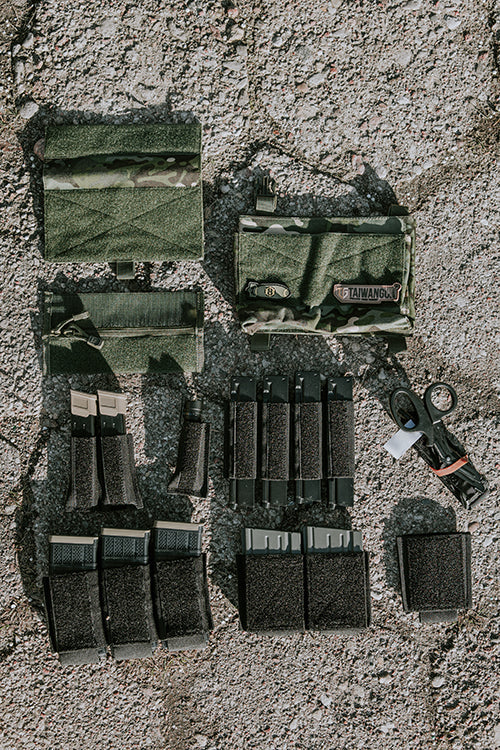 PLATE CARRIER TRIPLE PISTOL MAGASIN INSERT