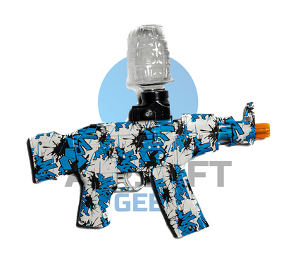 Splatter Mini M4 Gel Blaster - Blå Graffiti