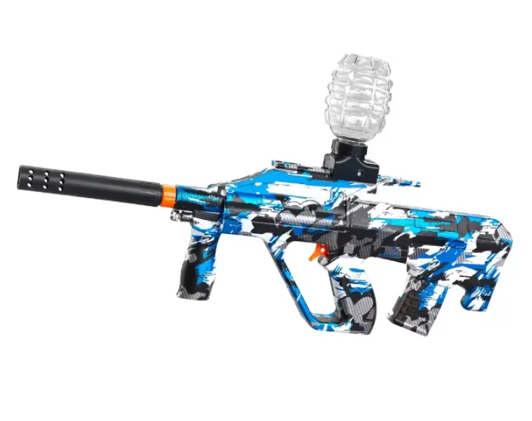 Splatter AUG Gel Blaster - Blå Grafiti