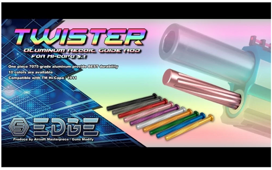 EDGE Custom "TWISTER" Aluminum Recoil Guide Rod Till Hi-CAPA 5.1