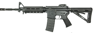 S&W M&P15 MOE AEG airsoft riffel med Magpul PTS kolbe | Airsoftgeek