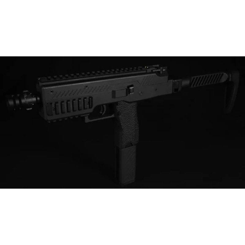 Vorsk VMP-1 GBB SMG sort med foldbar kolbe og rails | Airsoftgeek