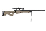 SA-S11 Sniper m/ Kikkert og Bipod 3 Joule - Tan