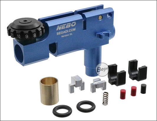 PRO NEBO CNC AK rotary hopup-enhed blå til E&L og Arcturus | Airsoftgeek