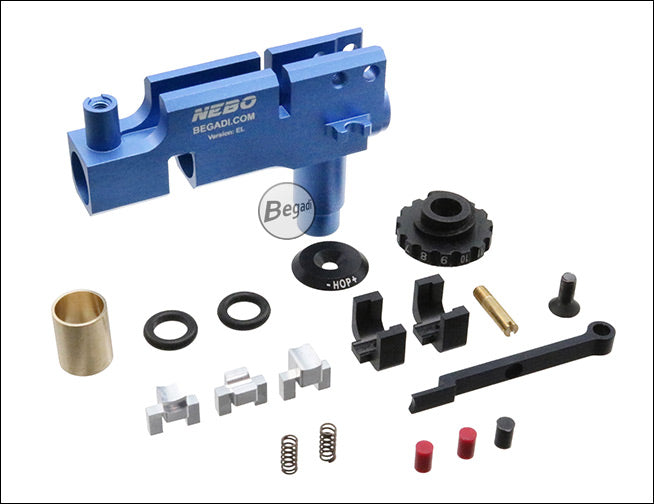 PRO NEBO CNC AK rotary hopup-enhed blå til E&L og Arcturus | Airsoftgeek