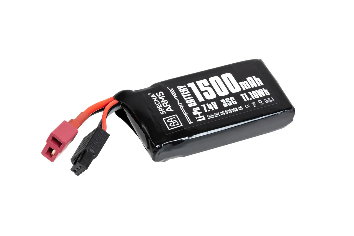 Li-Po battery Specna Arms x Gens Ace 1500 mAh 35C PEQ 7.4V T-Deans G-Tech