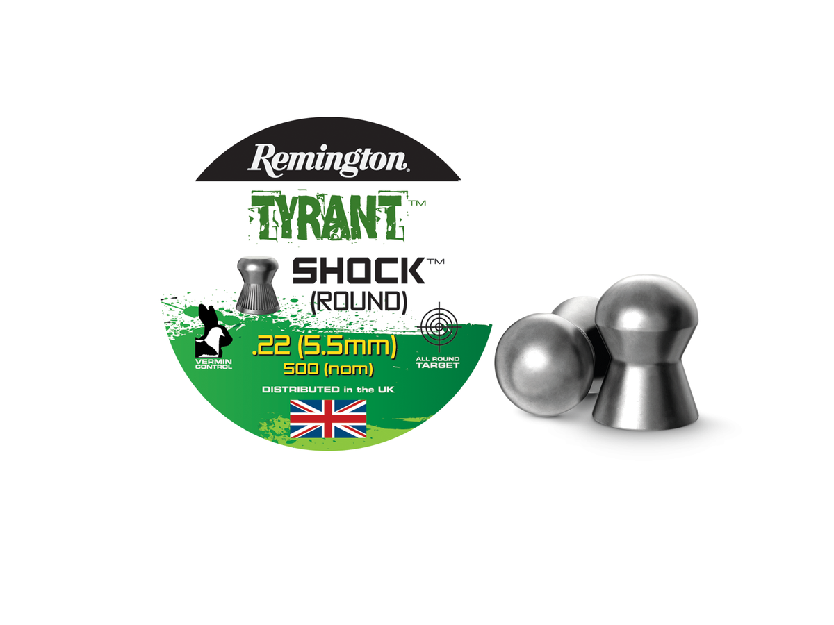 Remington Tyrant Shock hagl, 5,5 mm, 15.5 grs. 500 stk
