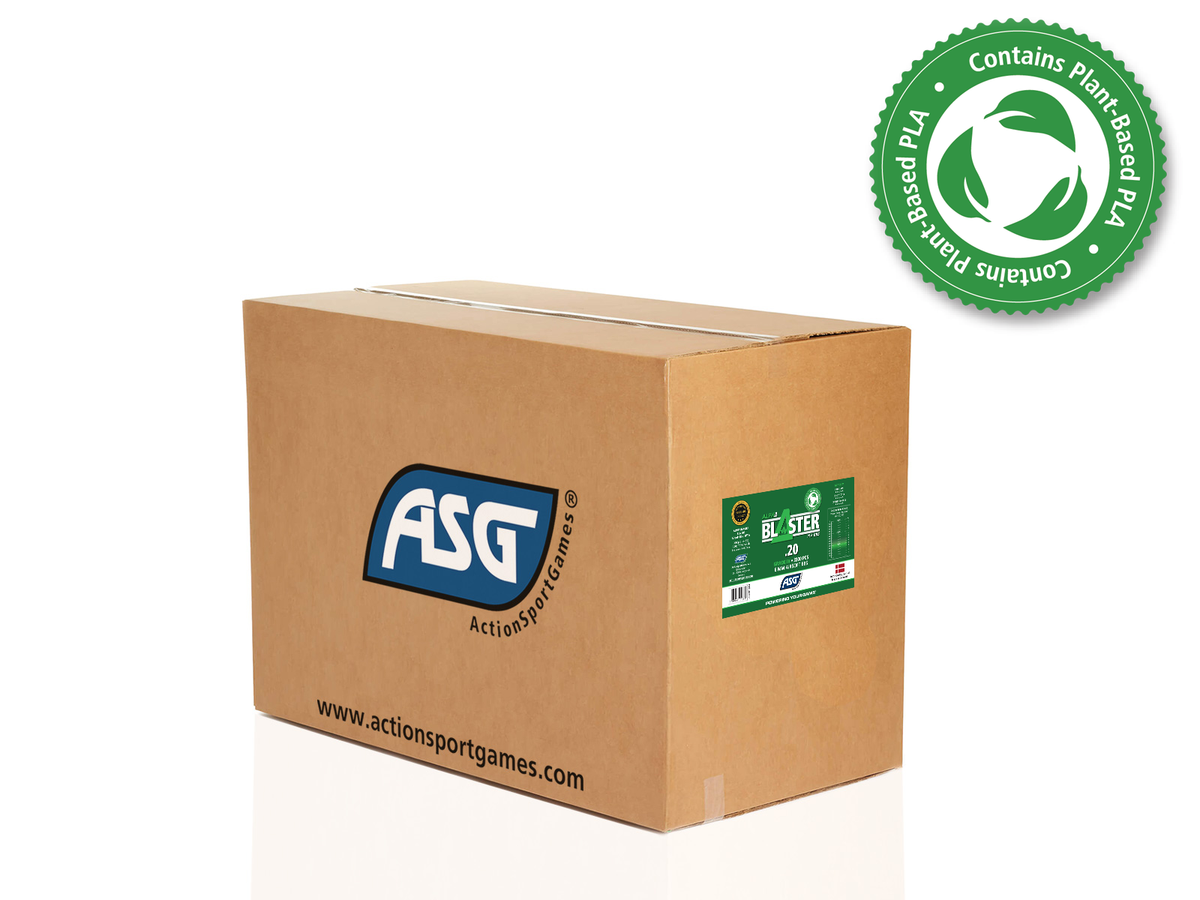 Alpha Blaster PLA kugler, 0,20 g - 20 kg kasse