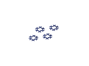 Moon Clips 6 & 4.5mm for DW 1. Gen. - blue type 4pcs.