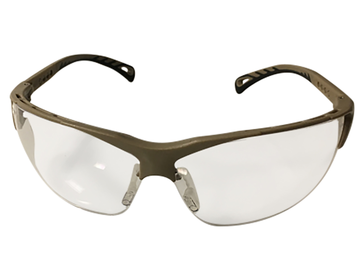 Strike Systems Skydebrille - Klar Linse, Tan Stel