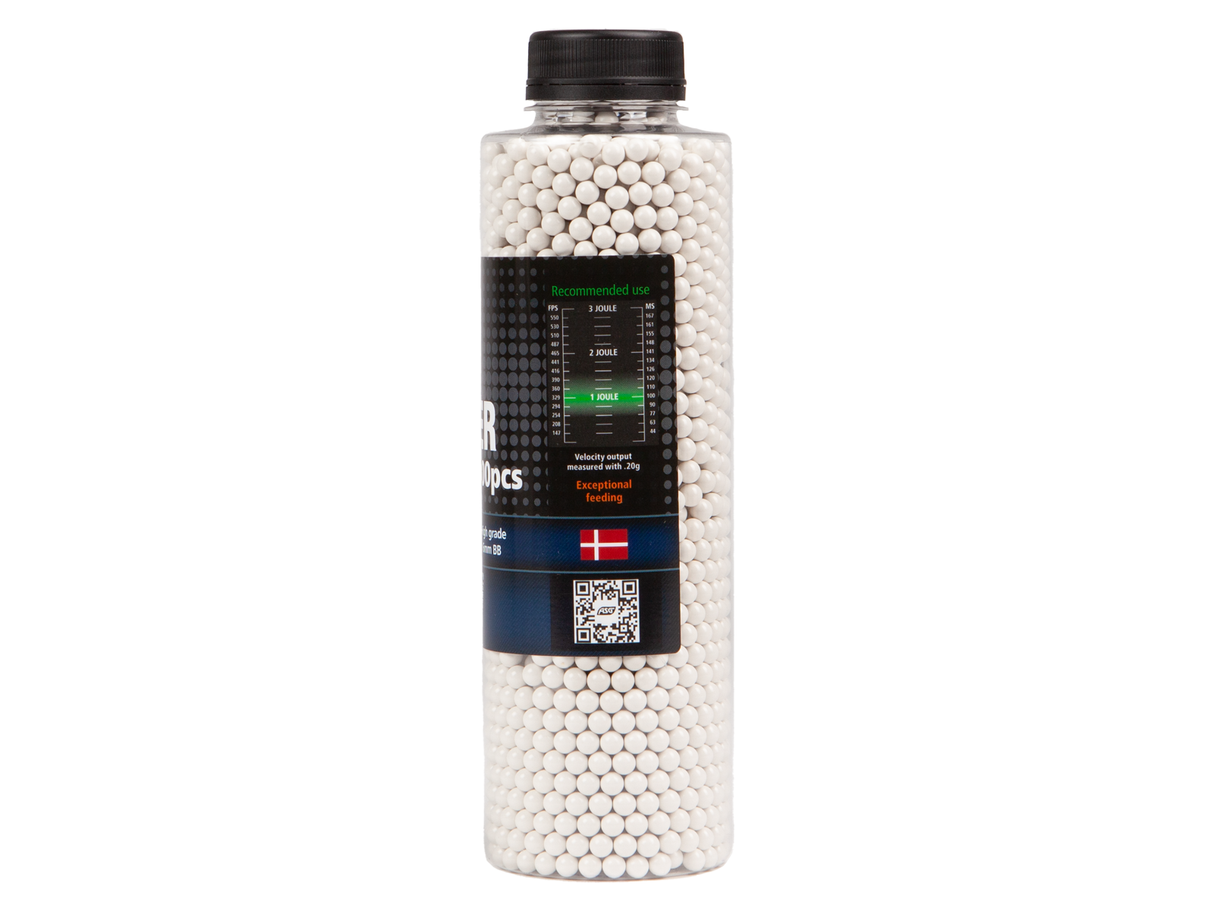 Q Blaster, 0.20g, airsoft BB, 3300 stk. flaske