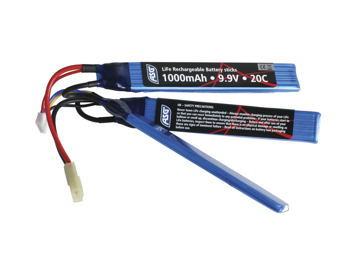 9, 9V Batteri, 1000 mAh, LI-FE, sticks