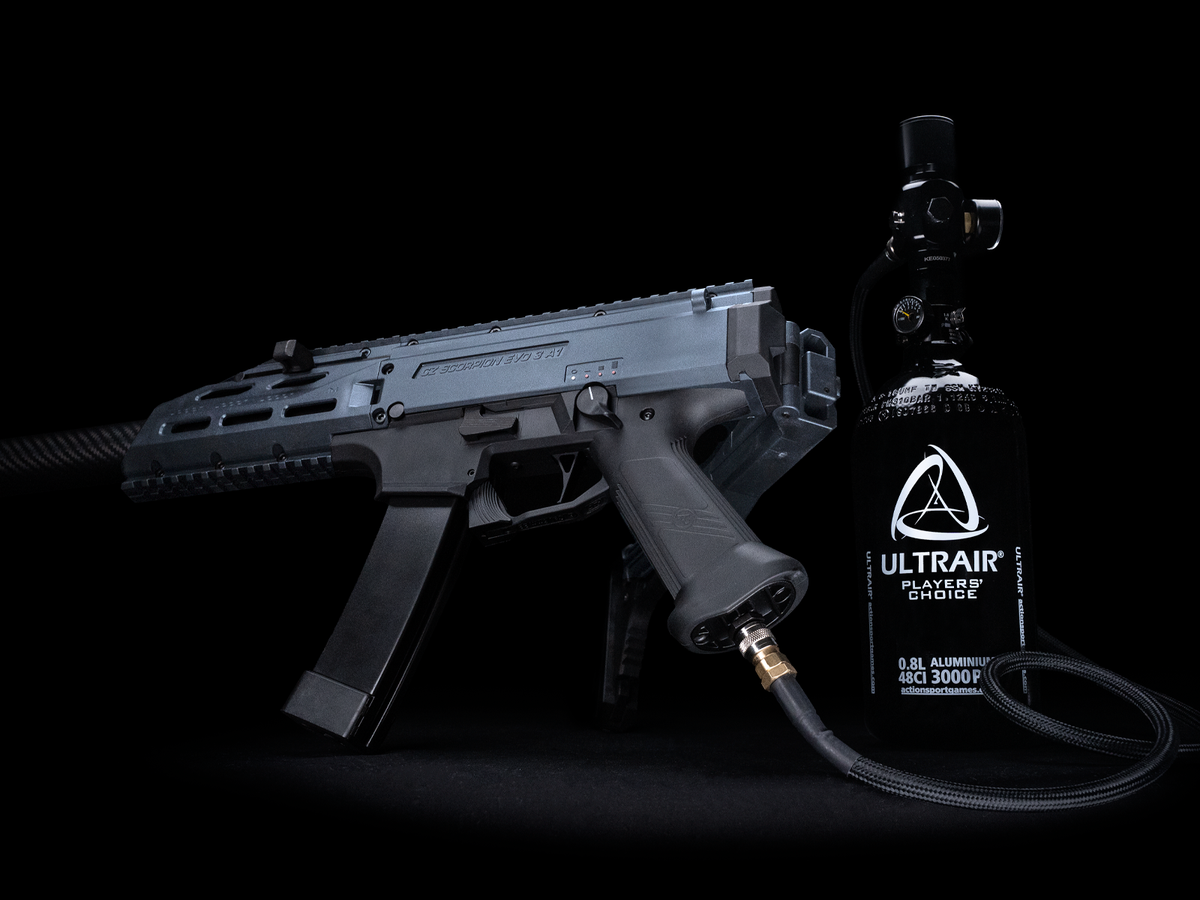 CZ Scorpion EVO 3 A1 M-BET, HPA, CNC, Black-Battleship Grey