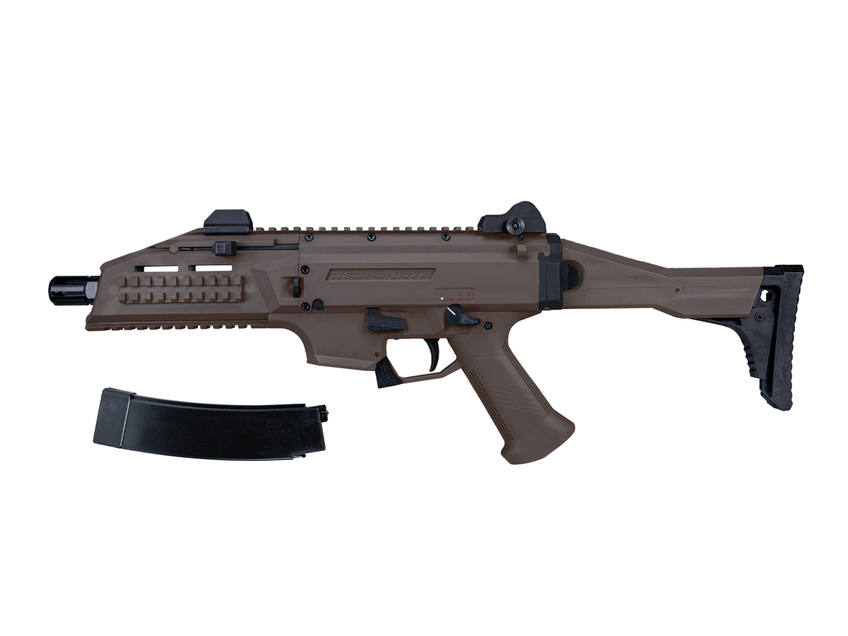 CZ Scorpion EVO 3 A1, AEG, M85, FDE