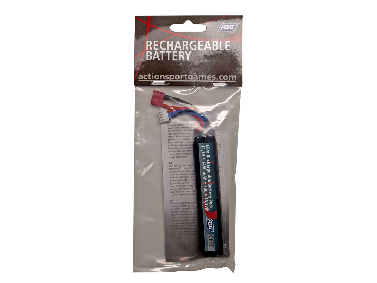 ASG-batteri - 11.1V 1450 mAh 30C LiPo T-stik
