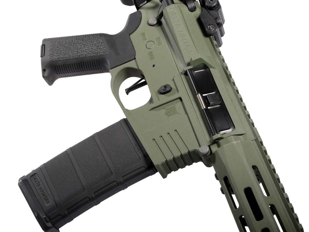 Delta Armory M4 AR15 M-LOK SilentOps 10" Charlie EAGLE, Olive