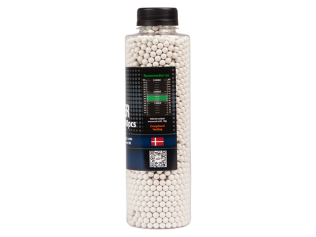 Q Blaster, 0.28g, airsoft BB, 3300 stk. flaske