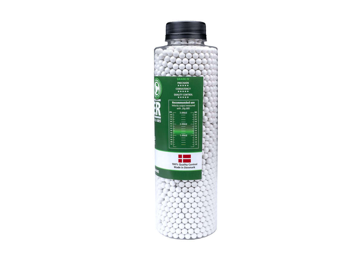 Alpha Blaster PLA kugler, 0,25 g, 3300 stk. - flaske