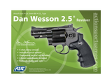 ASG Dan Wesson 2,5" CO2 Revolver - Sort, Full Metal