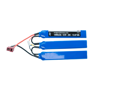 9.9v LI-FE Battery 1400 mAh, 20C, 3 stick, T-Plug
