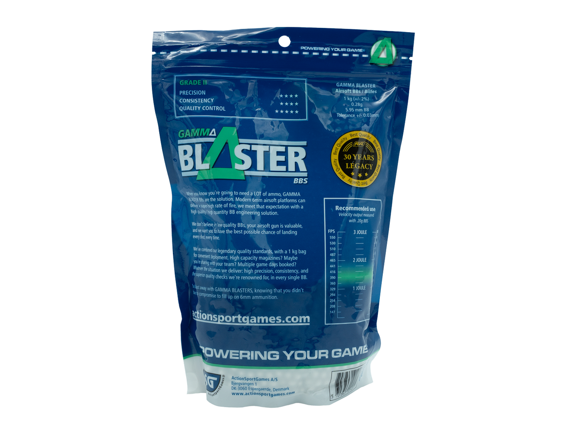 Gamma Blaster kugler, 0,28 g - 1 kg pose